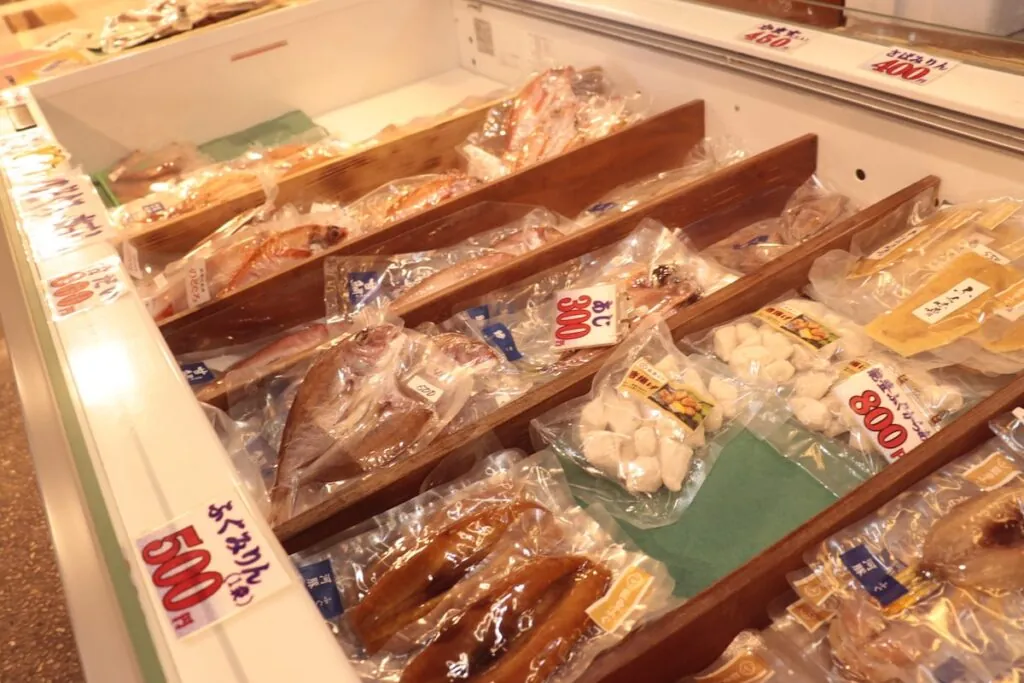 干物の売り場