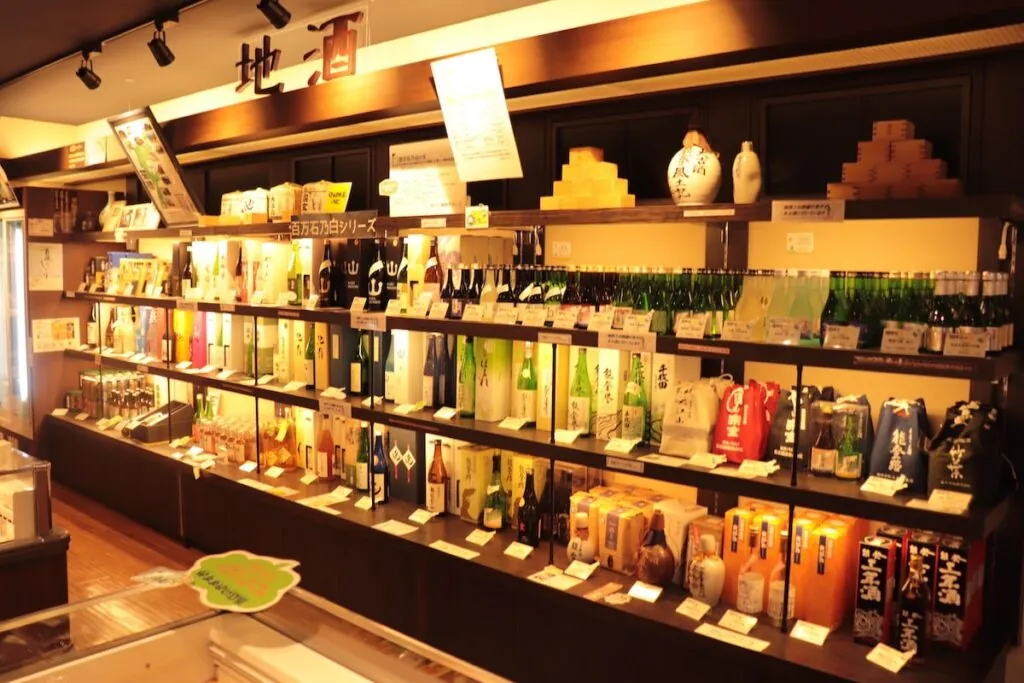 地酒の棚